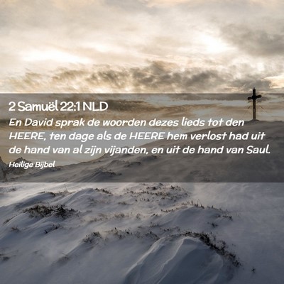 Picture 02 - 2 Samuël 22:1 NLD - En David sprak de woorden dezes lieds tot den - Bible Verse Picture