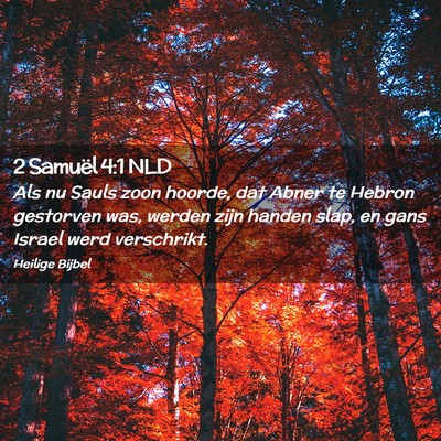 Picture 02 - 2 Samuël 4:1 NLD - Als nu Sauls zoon hoorde, dat Abner te Hebron - Bible Verse Picture
