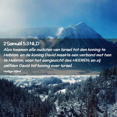 Picture 02 - 2 Samuël 5:3 NLD - Alzo kwamen alle oudsten van Israel tot den - Bible Verse Picture