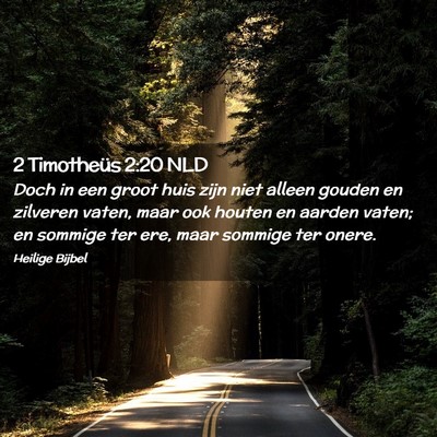Picture 02 - 2 Timotheüs 2:20 NLD - Doch in een groot huis zijn niet alleen gouden en - Bible Verse Picture