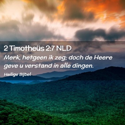 Picture 02 - 2 Timotheüs 2:7 NLD - Merk, hetgeen ik zeg; doch de Heere geve u - Bible Verse Picture