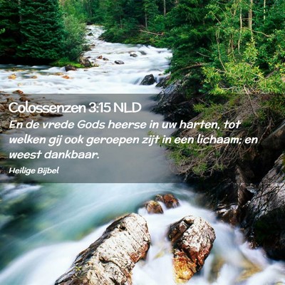Picture 02 - Colossenzen 3:15 NLD - En de vrede Gods heerse in uw harten, tot welken - Bible Verse Picture