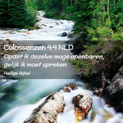 Picture 02 - Colossenzen 4:4 NLD - Opdat ik dezelve moge openbaren, gelijk ik moet - Bible Verse Picture