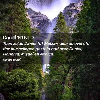 Picture 02 - Daniël 1:11 NLD - Toen zeide Daniel tot Melzar, dien de overste der - Bible Verse Picture