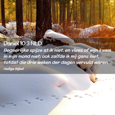 Picture 02 - Daniël 10:3 NLD - Begeerlijke spijze at ik niet, en vlees of wijn - Bible Verse Picture