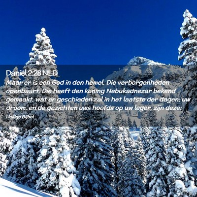 Picture 02 - Daniël 2:28 NLD - Maar er is een God in den hemel, Die - Bible Verse Picture