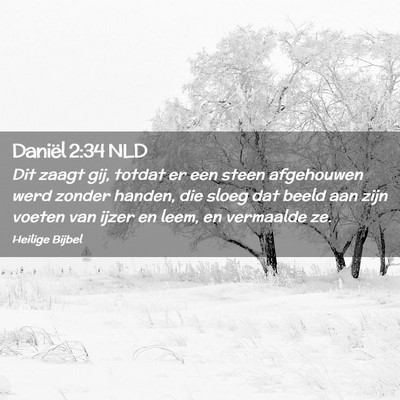 Picture 02 - Daniël 2:34 NLD - Dit zaagt gij, totdat er een steen afgehouwen - Bible Verse Picture