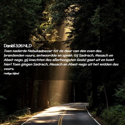 Picture 02 - Daniël 3:26 NLD - Toen naderde Nebukadnezar tot de deur van den - Bible Verse Picture