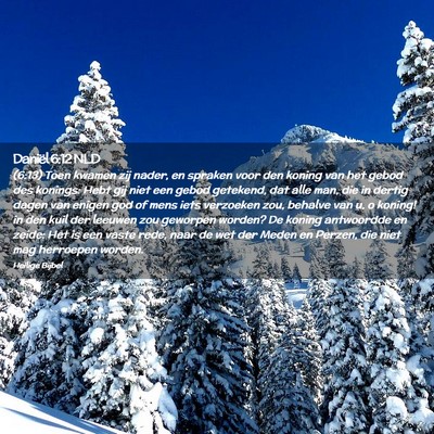 Picture 02 - Daniël 6:12 NLD - (6:13) Toen kwamen zij nader, en spraken voor den - Bible Verse Picture