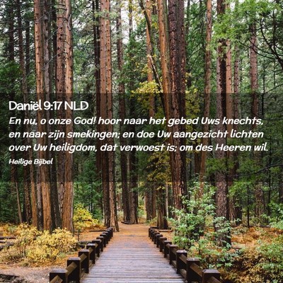 Picture 02 - Daniël 9:17 NLD - En nu, o onze God! hoor naar het gebed Uws - Bible Verse Picture