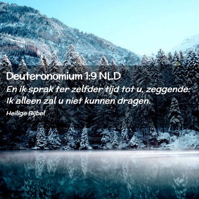 Picture 02 - Deuteronomium 1:9 NLD - En ik sprak ter zelfder tijd tot u, zeggende: Ik - Bible Verse Picture