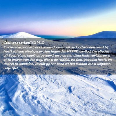 Picture 02 - Deuteronomium 13:5 NLD - En diezelve profeet, of dromen-dromer, zal gedood - Bible Verse Picture