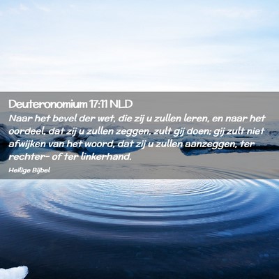 Picture 02 - Deuteronomium 17:11 NLD - Naar het bevel der wet, die zij u zullen leren, - Bible Verse Picture