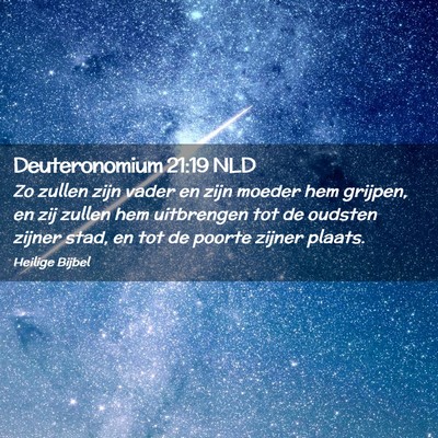 Picture 02 - Deuteronomium 21:19 NLD - Zo zullen zijn vader en zijn moeder hem grijpen, - Bible Verse Picture