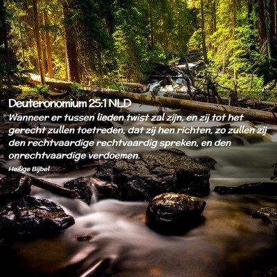 Picture 02 - Deuteronomium 25:1 NLD - Wanneer er tussen lieden twist zal zijn, en zij - Bible Verse Picture