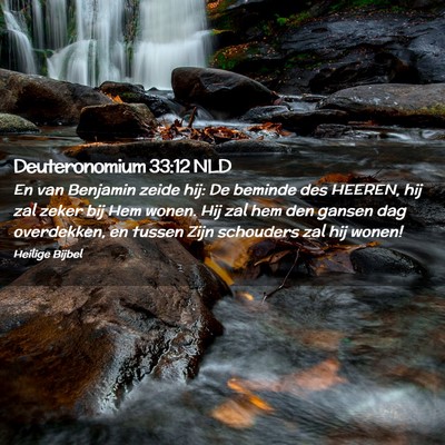 Picture 02 - Deuteronomium 33:12 NLD - En van Benjamin zeide hij: De beminde des HEEREN, - Bible Verse Picture