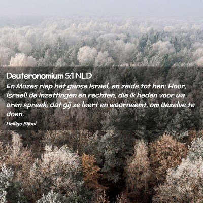 Picture 02 - Deuteronomium 5:1 NLD - En Mozes riep het ganse Israel, en zeide tot hen: - Bible Verse Picture