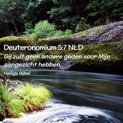 Picture 02 - Deuteronomium 5:7 NLD - Gij zult geen andere goden voor Mijn aangezicht - Bible Verse Picture