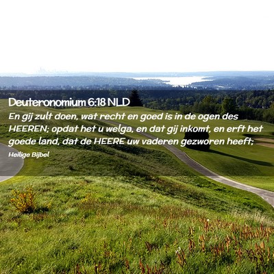 Picture 02 - Deuteronomium 6:18 NLD - En gij zult doen, wat recht en goed is in de ogen - Bible Verse Picture
