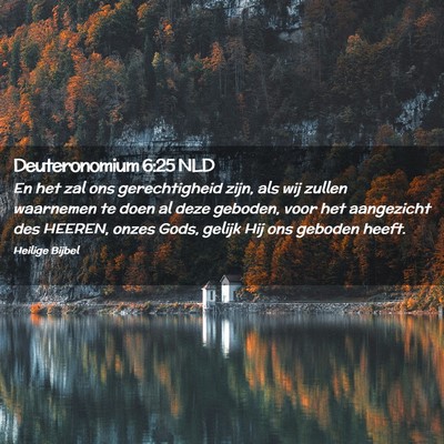 Picture 02 - Deuteronomium 6:25 NLD - En het zal ons gerechtigheid zijn, als wij zullen - Bible Verse Picture
