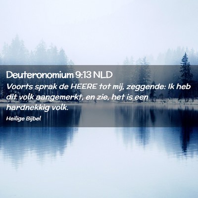 Picture 02 - Deuteronomium 9:13 NLD - Voorts sprak de HEERE tot mij, zeggende: Ik heb - Bible Verse Picture