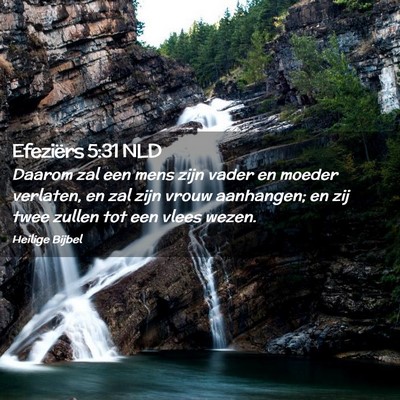 Picture 02 - Efeziërs 5:31 NLD - Daarom zal een mens zijn vader en moeder - Bible Verse Picture