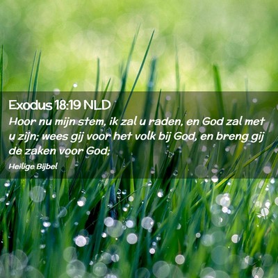Picture 02 - Exodus 18:19 NLD - Hoor nu mijn stem, ik zal u raden, en God zal met - Bible Verse Picture