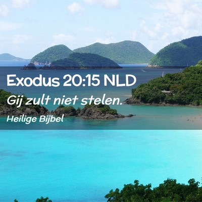 Picture 02 - Exodus 20:15 NLD - Gij zult niet - Bible Verse Picture