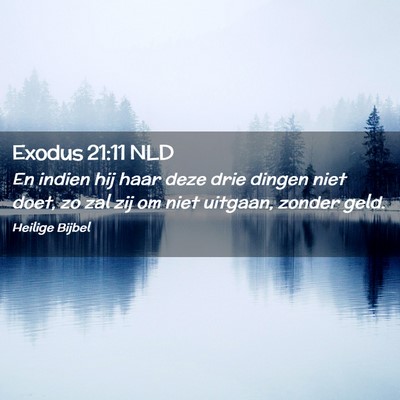 Picture 02 - Exodus 21:11 NLD - En indien hij haar deze drie dingen niet doet, zo - Bible Verse Picture