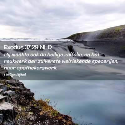 Picture 02 - Exodus 37:29 NLD - Hij maakte ook de heilige zalfolie, en het - Bible Verse Picture