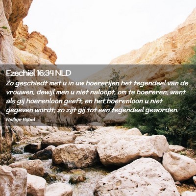 Picture 02 - Ezechiël 16:34 NLD - Zo geschiedt met u in uw hoererijen het tegendeel - Bible Verse Picture