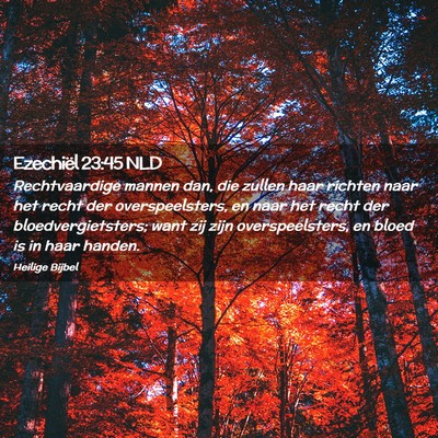 Picture 02 - Ezechiël 23:45 NLD - Rechtvaardige mannen dan, die zullen haar richten - Bible Verse Picture