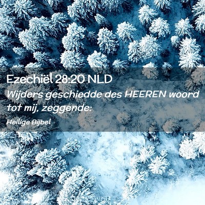Picture 02 - Ezechiël 28:20 NLD - Wijders geschiedde des HEEREN woord tot mij, - Bible Verse Picture