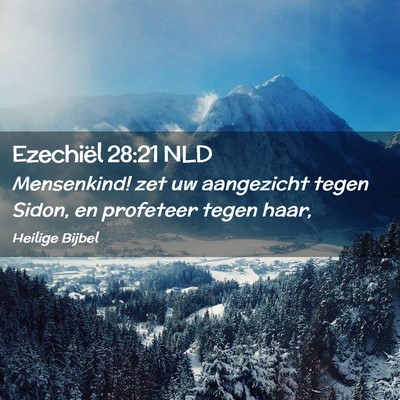 Picture 02 - Ezechiël 28:21 NLD - Mensenkind! zet uw aangezicht tegen Sidon, en - Bible Verse Picture