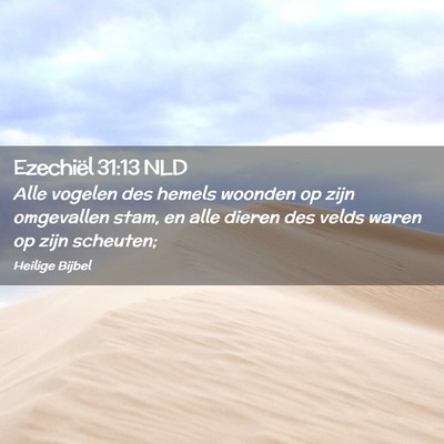 Picture 02 - Ezechiël 31:13 NLD - Alle vogelen des hemels woonden op zijn - Bible Verse Picture
