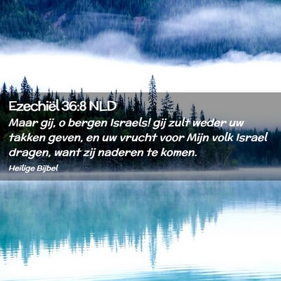 Picture 02 - Ezechiël 36:8 NLD - Maar gij, o bergen Israels! gij zult weder uw - Bible Verse Picture