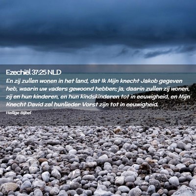 Picture 02 - Ezechiël 37:25 NLD - En zij zullen wonen in het land, dat Ik Mijn - Bible Verse Picture