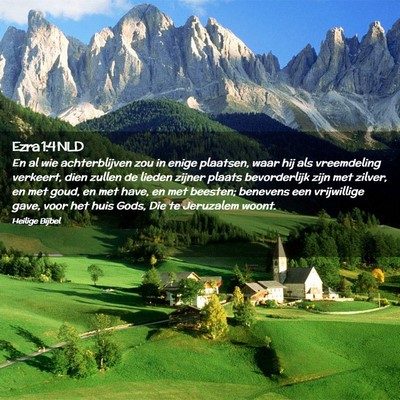 Picture 02 - Ezra 1:4 NLD - En al wie achterblijven zou in enige plaatsen, - Bible Verse Picture