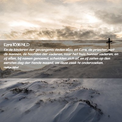 Picture 02 - Ezra 10:16 NLD - En de kinderen der gevangenis deden alzo; en - Bible Verse Picture