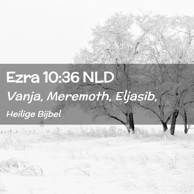 Picture 02 - Ezra 10:36 NLD - Vanja, Meremoth, - Bible Verse Picture