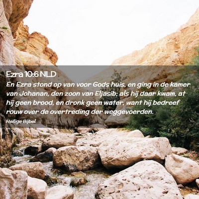 Picture 02 - Ezra 10:6 NLD - En Ezra stond op van voor Gods huis, en ging in - Bible Verse Picture