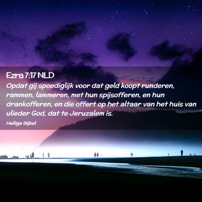 Picture 02 - Ezra 7:17 NLD - Opdat gij spoediglijk voor dat geld koopt - Bible Verse Picture