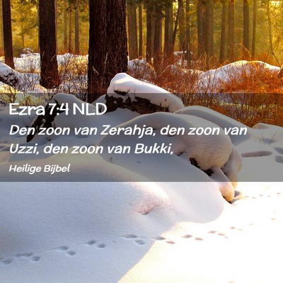 Picture 02 - Ezra 7:4 NLD - Den zoon van Zerahja, den zoon van Uzzi, den zoon - Bible Verse Picture