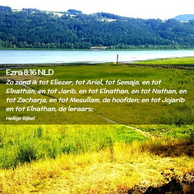Picture 02 - Ezra 8:16 NLD - Zo zond ik tot Eliezer, tot Ariel, tot Semaja, en - Bible Verse Picture