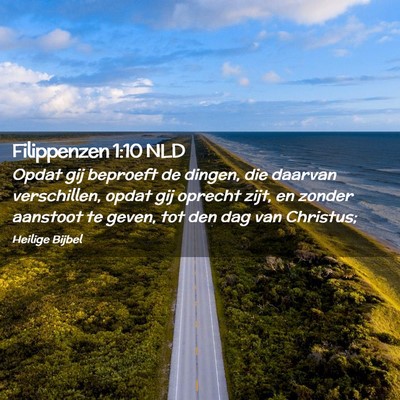 Picture 02 - Filippenzen 1:10 NLD - Opdat gij beproeft de dingen, die daarvan - Bible Verse Picture