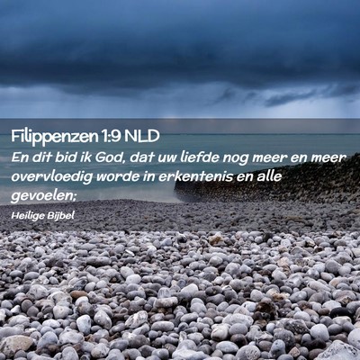 Picture 02 - Filippenzen 1:9 NLD - En dit bid ik God, dat uw liefde nog meer en meer - Bible Verse Picture