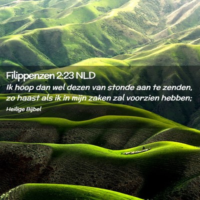 Picture 02 - Filippenzen 2:23 NLD - Ik hoop dan wel dezen van stonde aan te zenden, - Bible Verse Picture