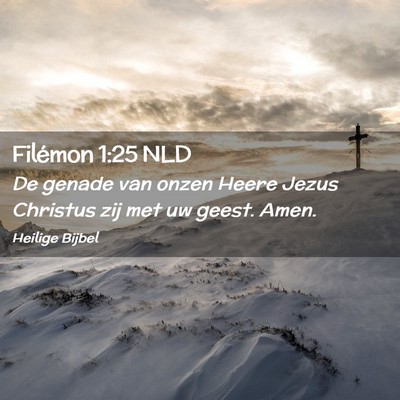 Picture 02 - Filémon 1:25 NLD - De genade van onzen Heere Jezus Christus zij met - Bible Verse Picture