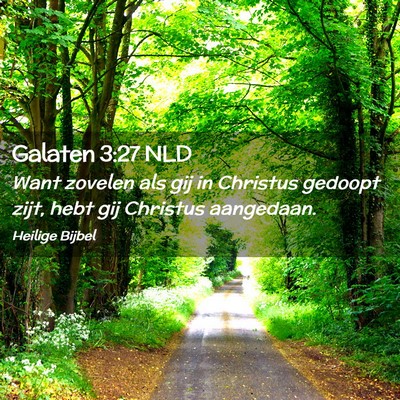 Picture 02 - Galaten 3:27 NLD - Want zovelen als gij in Christus gedoopt zijt, - Bible Verse Picture