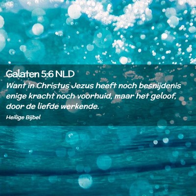 Picture 02 - Galaten 5:6 NLD - Want in Christus Jezus heeft noch besnijdenis - Bible Verse Picture